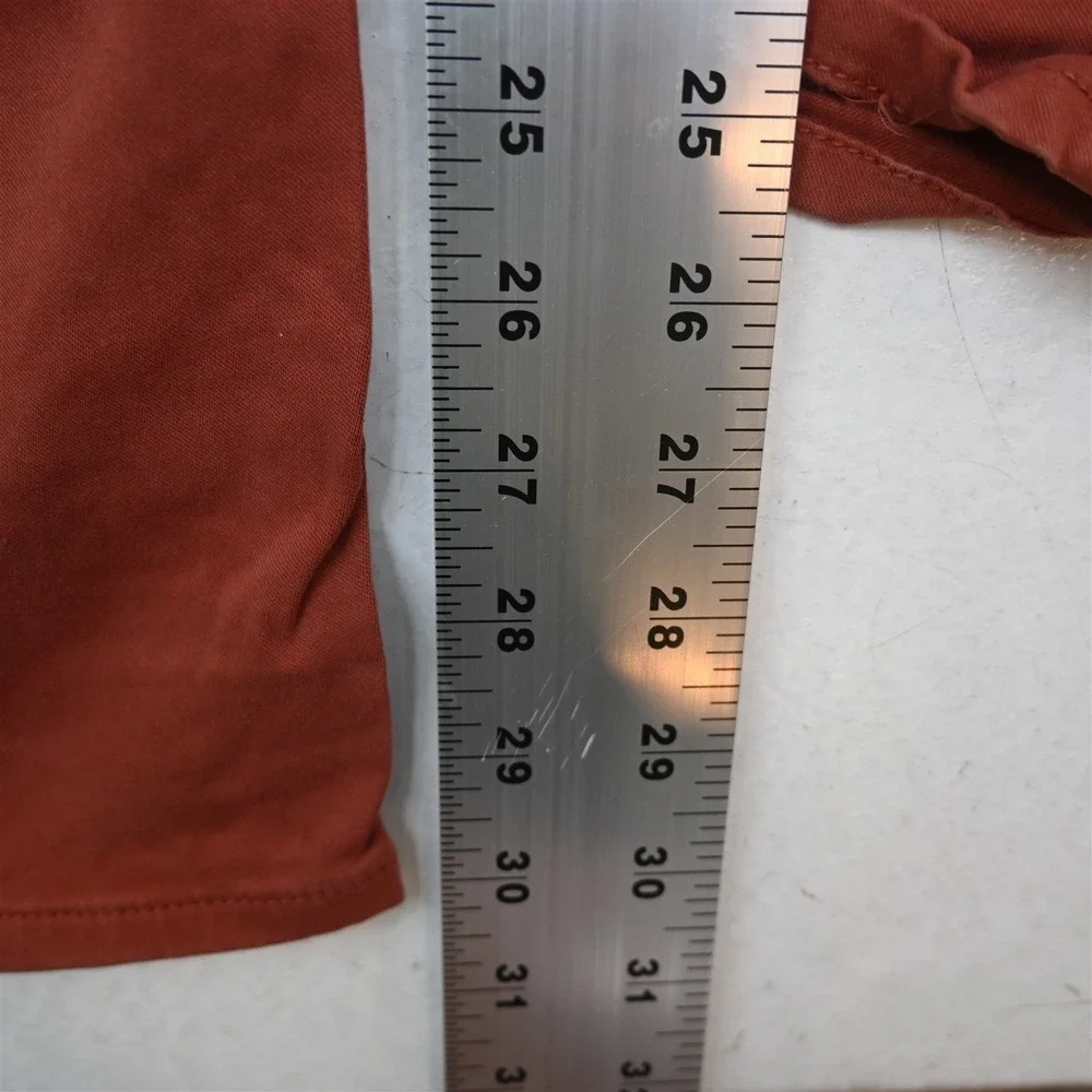 Mavi Jeans 33x32 Red Brushed Stretch Twill Zach Straight Mens Jeans